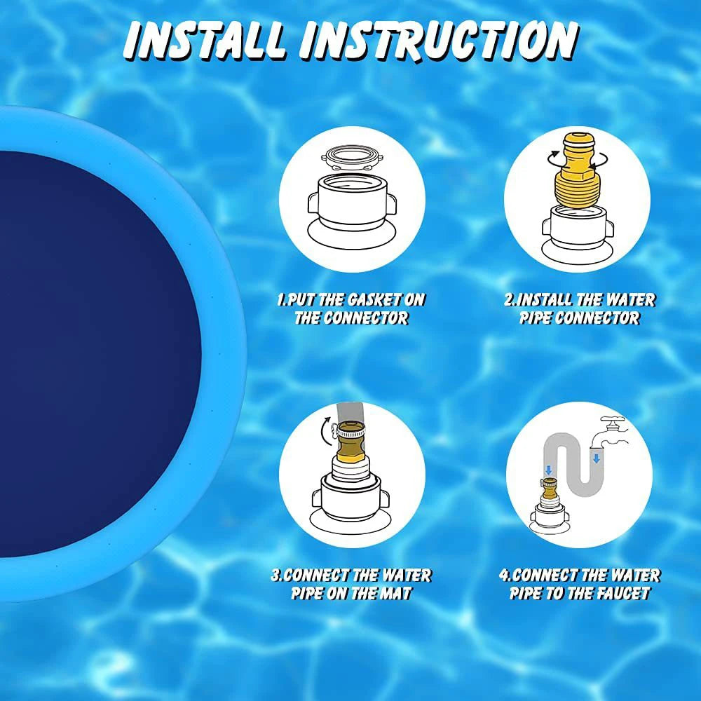 Summertime Outdoor Bath & Water Fountain(Fun for Pets & Kids)(100/170Cm)