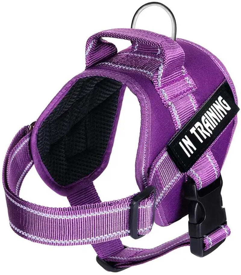 Adjustable Service Dog Harness Pet Training Vest Reflective Patches Size XS S M L XL XXL Emotional Support Therapy Dog