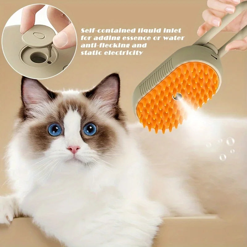 Steam Spray Electric Pet Brush(For Hair Removal)