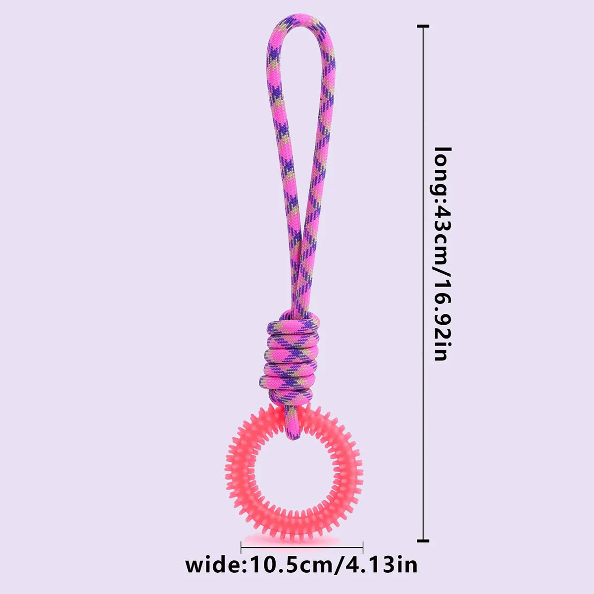 Spiked Toy Ring Dog Rope