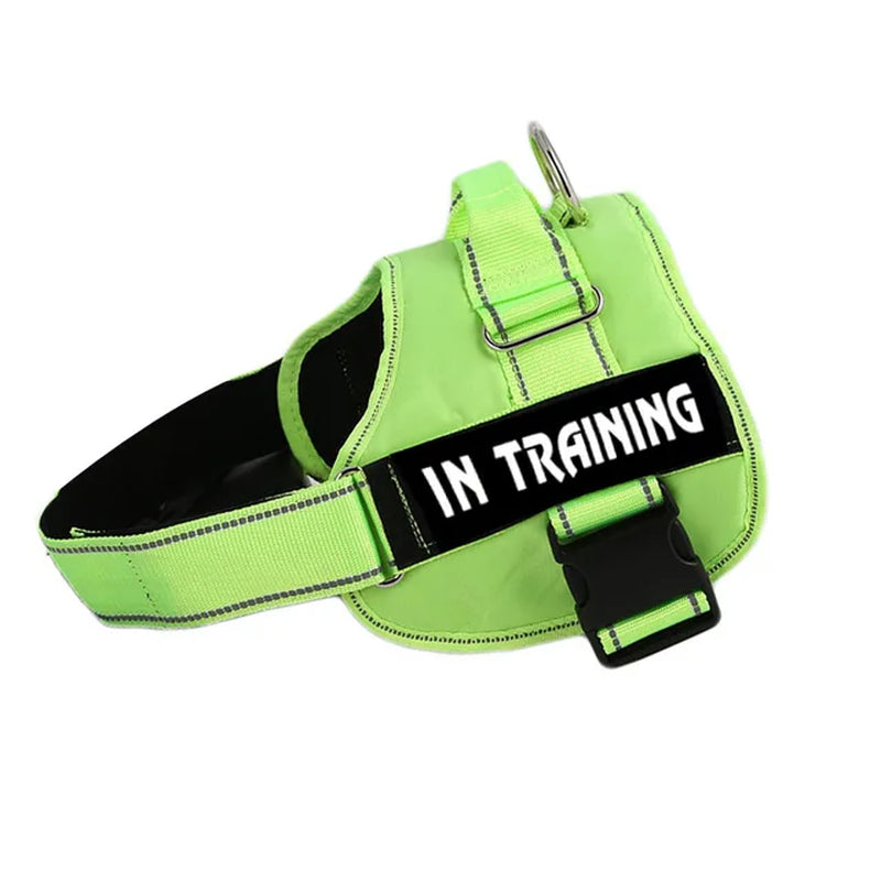 Adjustable Service Dog Harness Pet Training Vest Reflective Patches Size XS S M L XL XXL Emotional Support Therapy Dog