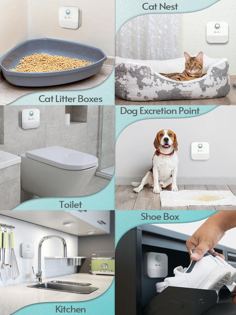 Downypaws 4000Mah Smart Odor Purifier(Good for Pet & Litter Box Scent)