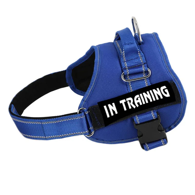Adjustable Service Dog Harness Pet Training Vest Reflective Patches Size XS S M L XL XXL Emotional Support Therapy Dog