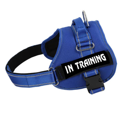 Adjustable Service Dog Harness Pet Training Vest Reflective Patches Size XS S M L XL XXL Emotional Support Therapy Dog