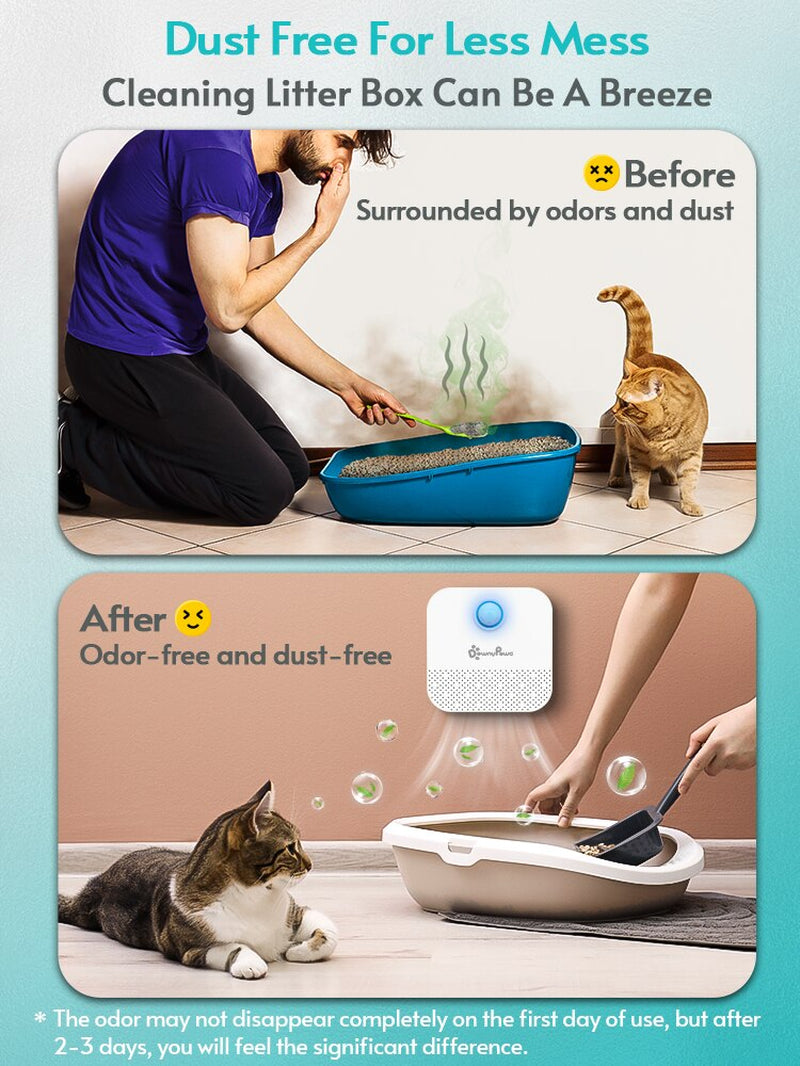 Downypaws 4000Mah Smart Odor Purifier(Good for Pet & Litter Box Scent)