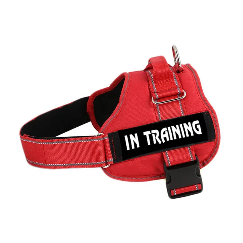Adjustable Service Dog Harness Pet Training Vest Reflective Patches Size XS S M L XL XXL Emotional Support Therapy Dog