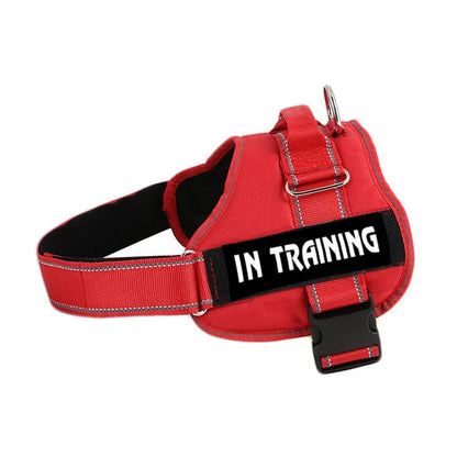 Adjustable Service Dog Harness Pet Training Vest Reflective Patches Size XS S M L XL XXL Emotional Support Therapy Dog
