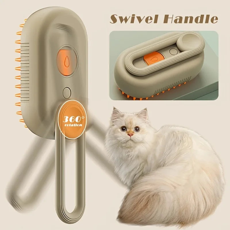 Steam Spray Electric Pet Brush(For Hair Removal)